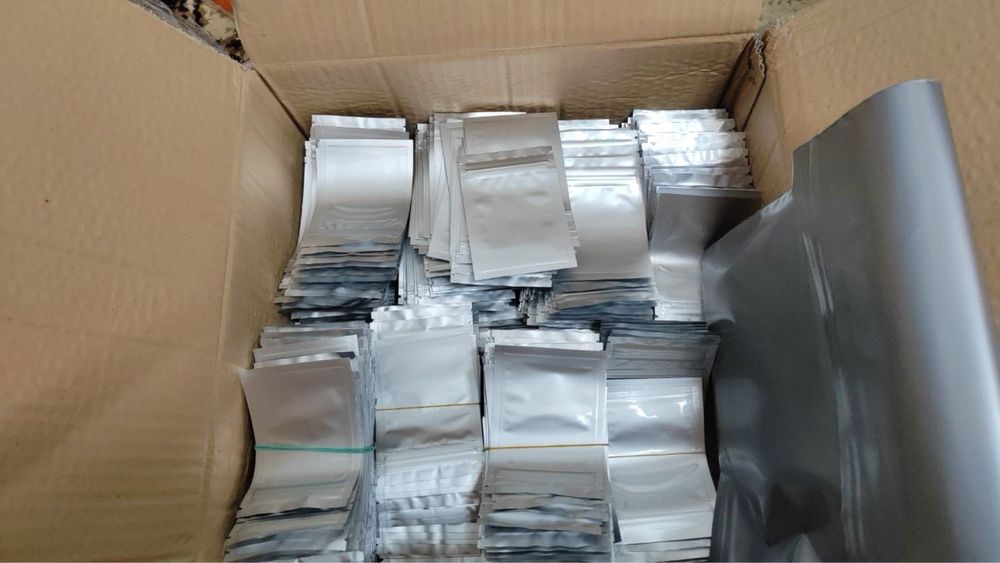 Зиплоки фольгированные 7х10 с линией отрыва