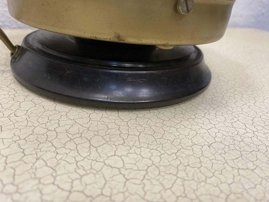 Немска настолна винтидж лампа с крисален плафон