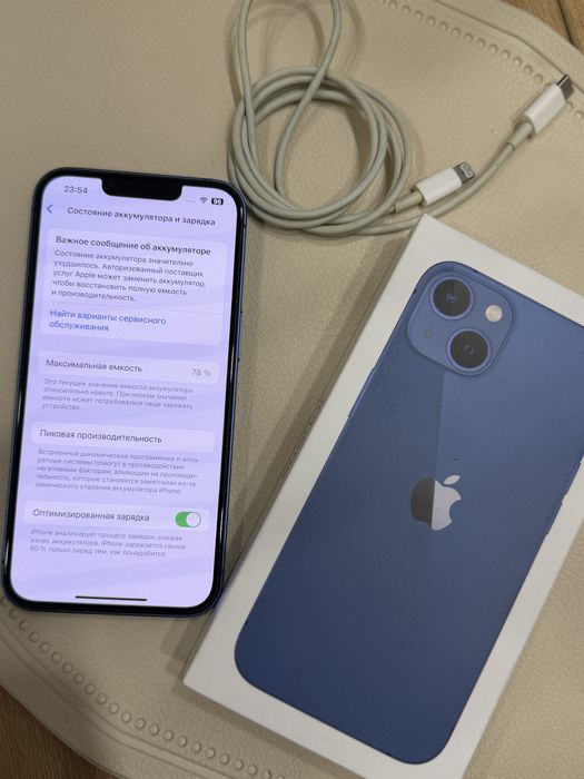 Iphone 13 (128 gb, 78%) в идеальном состоянии
