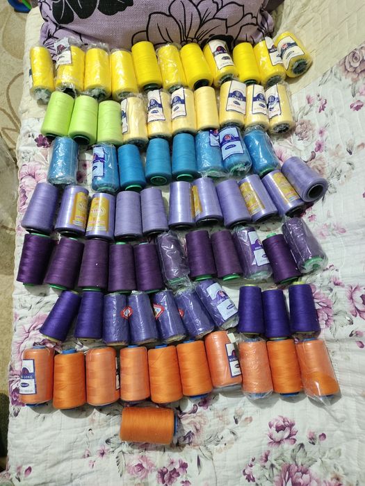 Нитки швейные,промышленные,потайные молнии