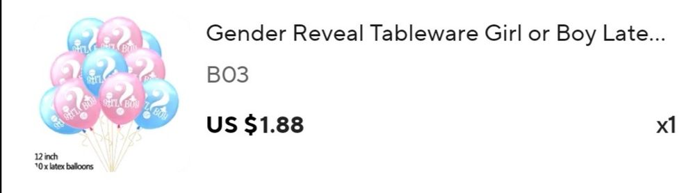 Украса за парти за разкриване на пола