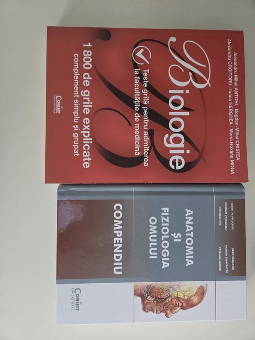 Carti admitere.biologie, 1800 grile +compendiu, NOI, fara nimic scris