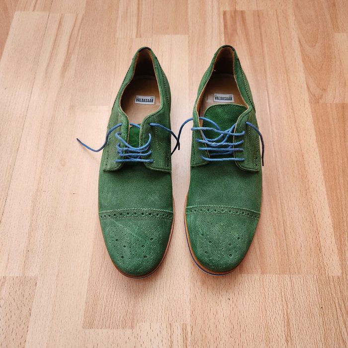 Pantofi verzi piele - barbati 43 - Brogue