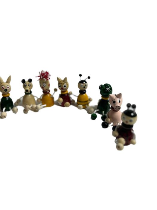 Magneti de frigider - Set figuri magnetice 13 figuri, jucarii din lemn