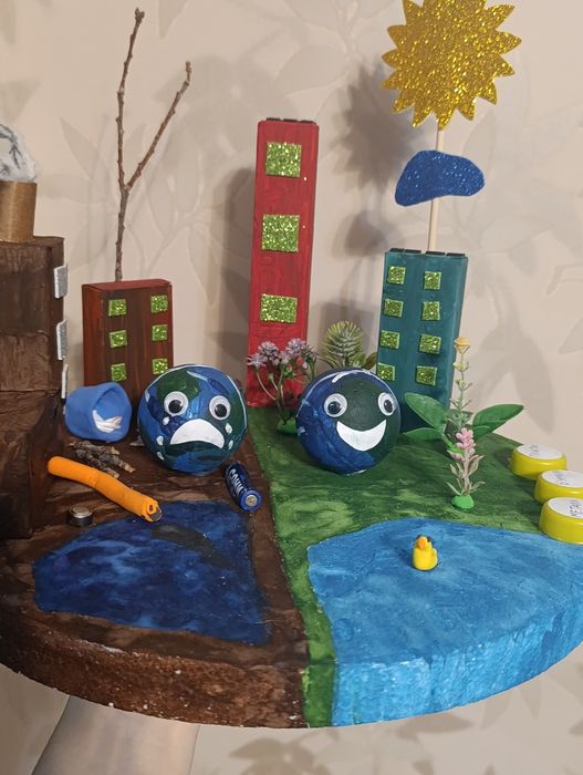 Поделки экология .