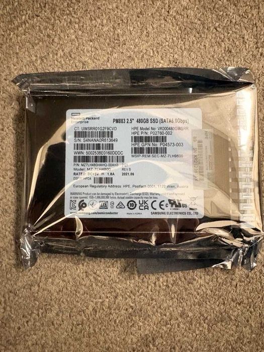 HPE 480GB Solid State Drive - Hot-Swap