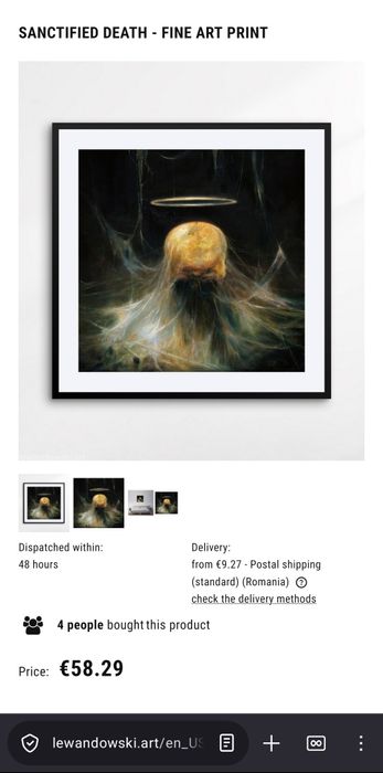 Tablou Lewandowski - Sanctified Death 70x50