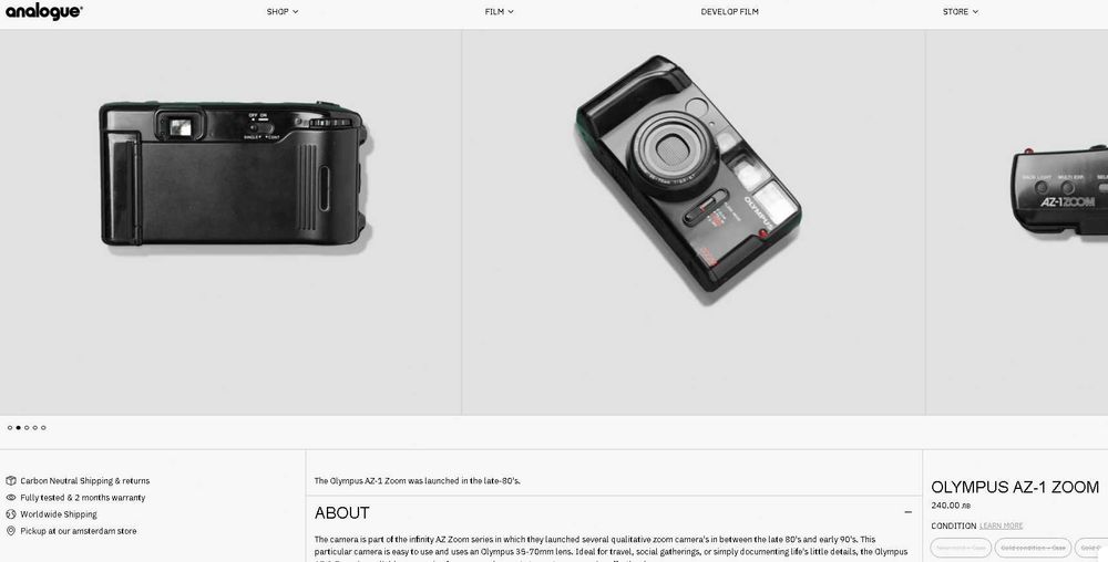 Konika / Canon / Olympus -  Vintage Film Cameras