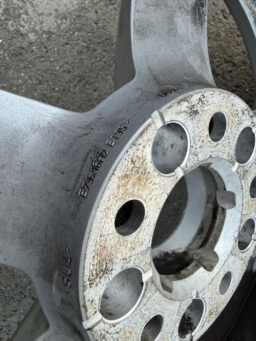 Vand 4 roti jante iarna 205/60/16 de audi skoda vw 5x112 Continental ca noi 7j et 35