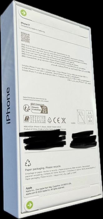 iPhone 17 – 256GB – Black – Sigilat / Nou