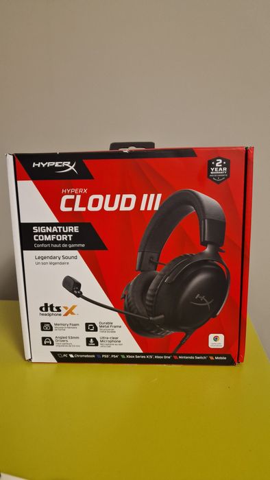 HyperX Cloud lll Gaming Headset — чисто нови, неотворени