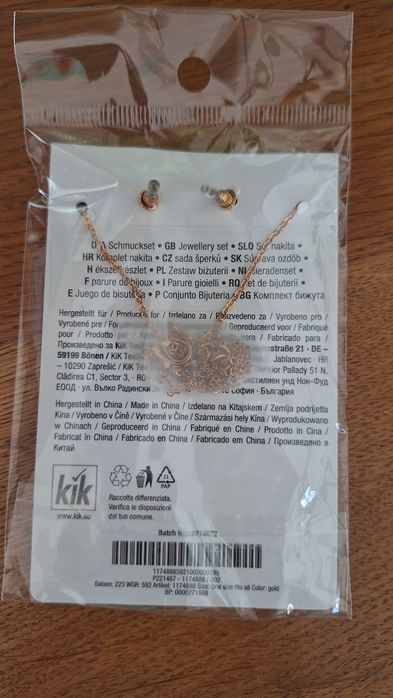 Set lanț și cercei KIK