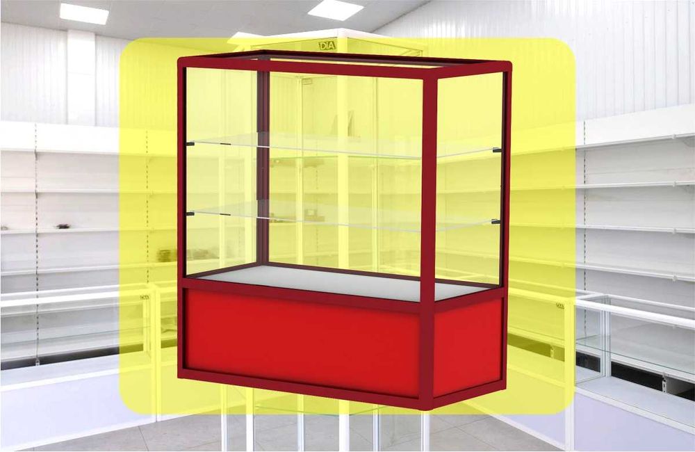 Прилавок торговый из профиля и стекла, Акция,витрина,для магазина aepr