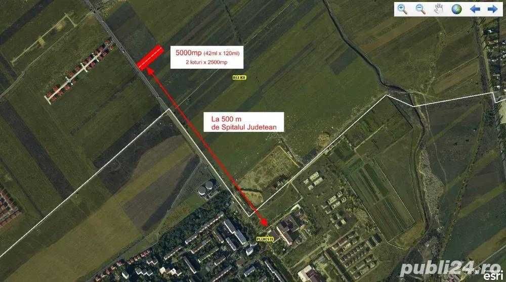 *Teren intravilan 5000mp-zona Spitalul Judetean Ploiesti*