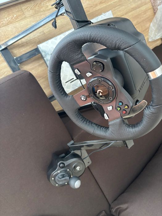 Volan Logitech G920, pedale, schimbator + stand pentru volan