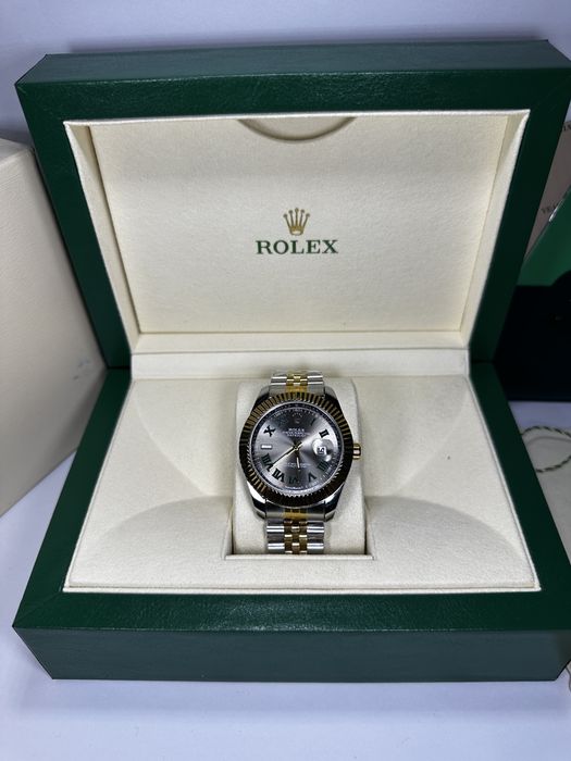 DateJust Argintiu cu Auriu • 41 mm