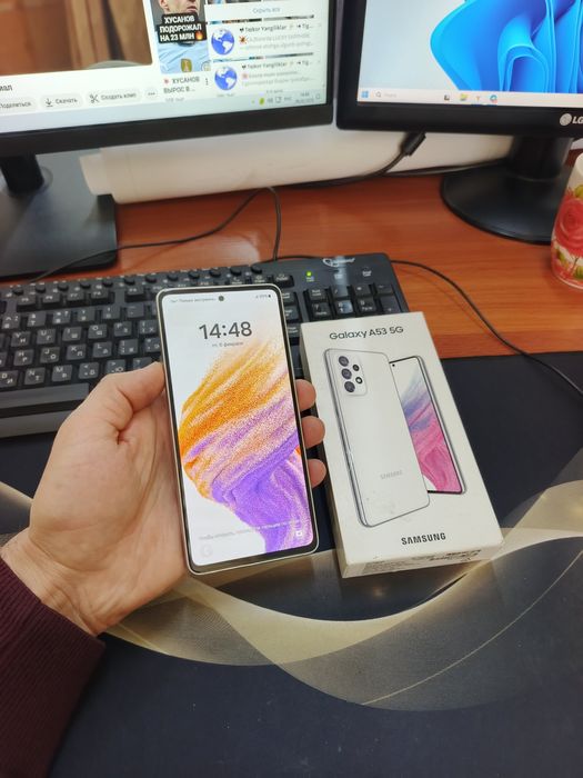 Samsung A53 5G 6/128gb(2023) iwlawi zur aybi yuq tozza telefon