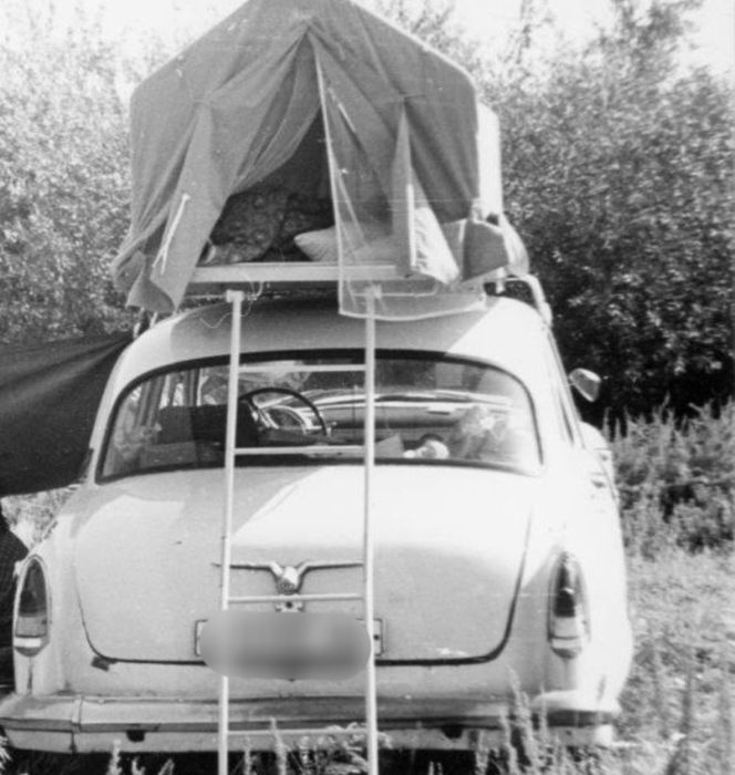 Багажник палатка для автомобиля СССР
