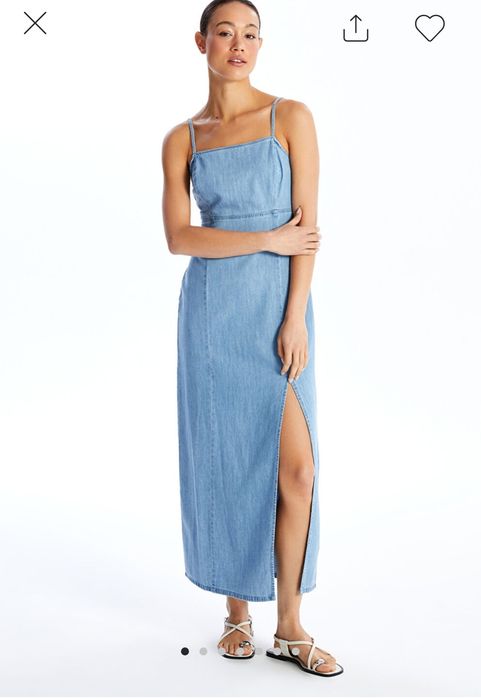 Рокля от дънков плат