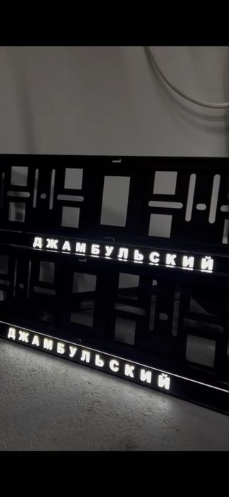 Именные LED подномерники