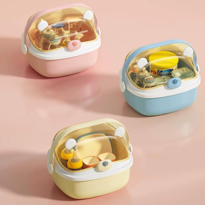 Закрытая сушилка-органайзер для детских бутылочек и аксессуаров