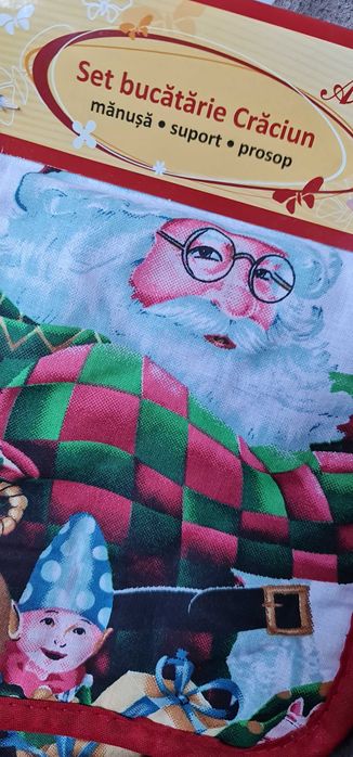 Set 3 piese de bucătărie pentru Crăciun
