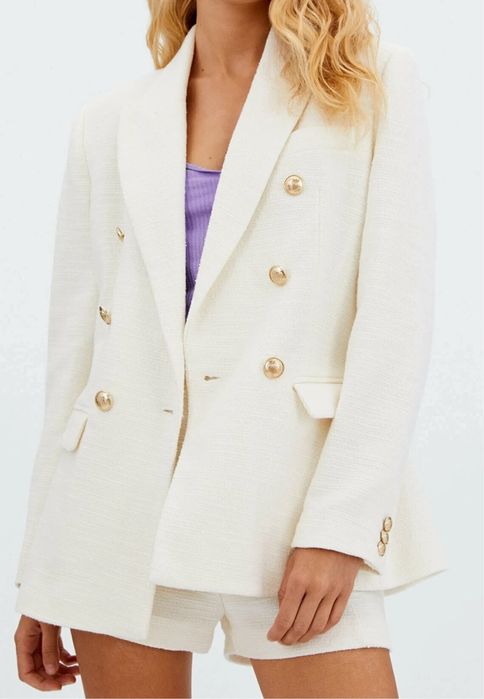 Комплект сако и къси панталонки Stradivarius