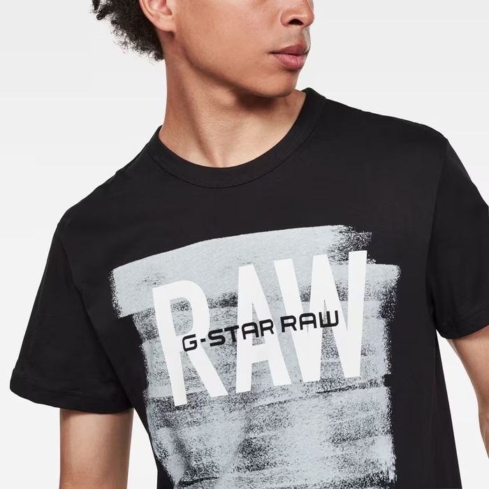 Оригинална тениска G-Star Raw Graphic 18 M , L нова мъжка черна