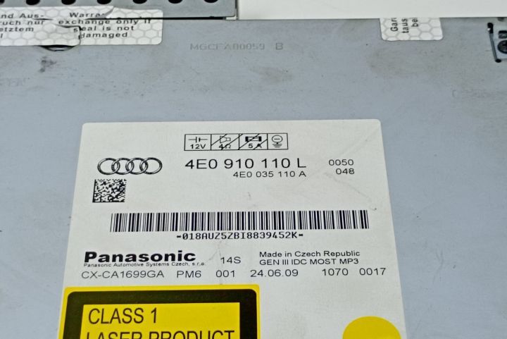 Magazie CD 4E0910110 Audi A4 B8/8K