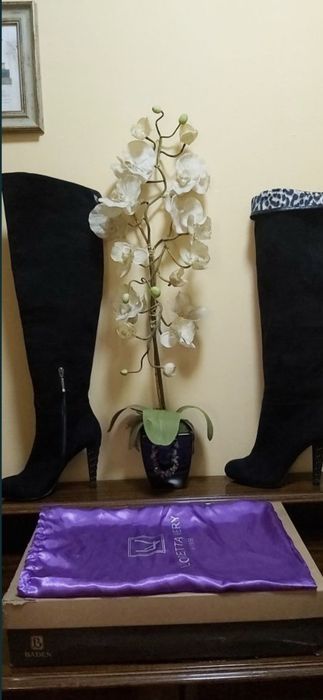 Замшевые Сапоги Ботфорты 37р