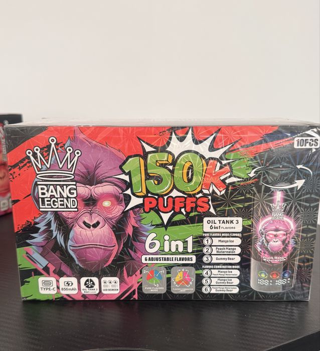 Vape 150000 Bang Legend pachet x5 bucati