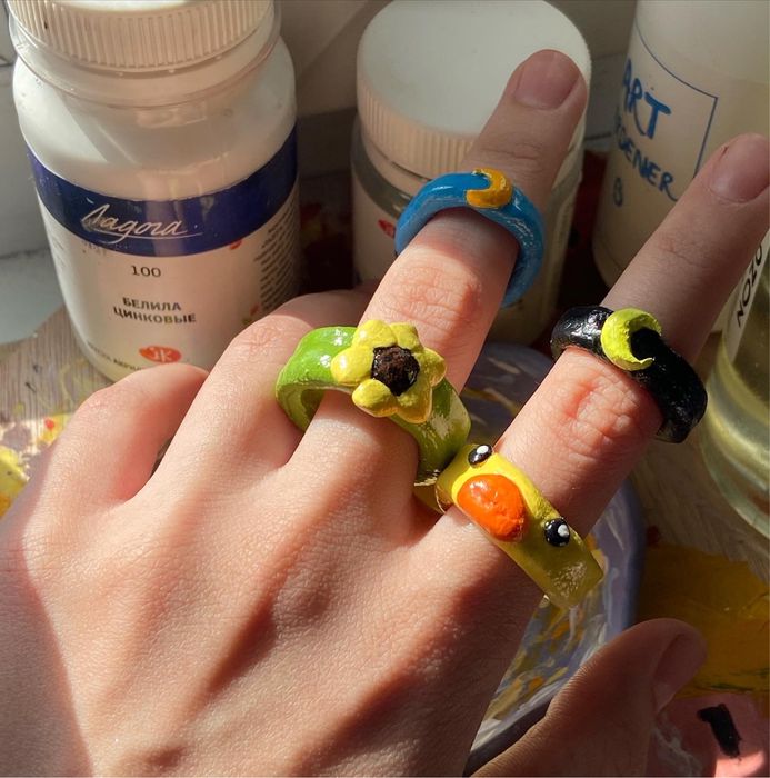 Кольца ручной работы