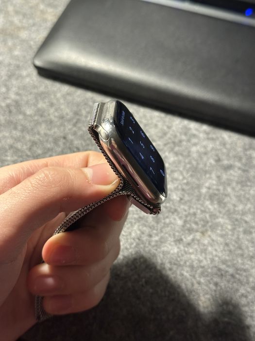 Apple watch series 7 Stainless Steel 45 mm, safir