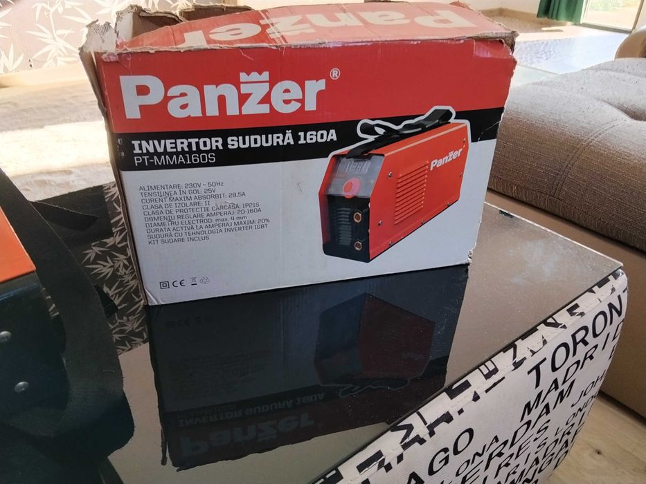 Aparat sudura Panzer cu masca solară.