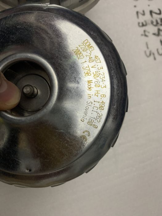 Motor aspirator domel H 124mm q 138mm zelmer domel bosch karcher