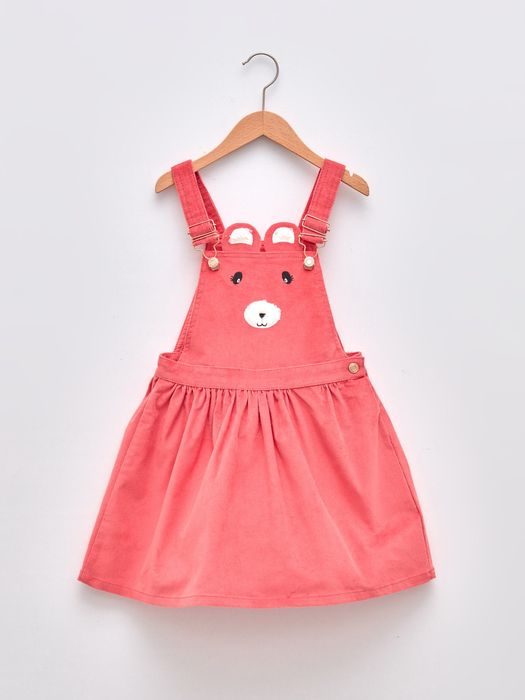 Rochie roșie din catifea cu decolteu patrat pentru fete  LCW kids 7/8 ani, 120/128