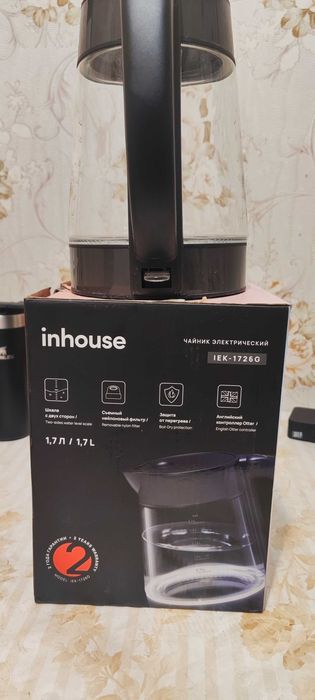 Электрочайник inhouse IEK - 1726g
