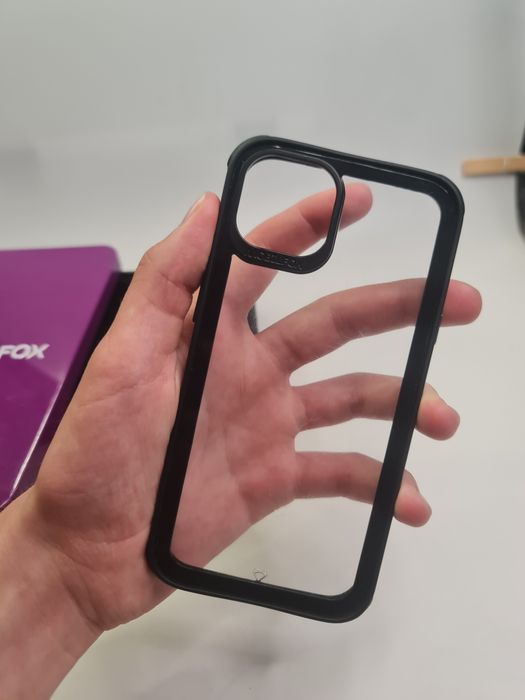 MOBILFOX Blue and Clear case