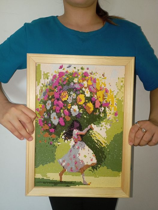 Алмазная мозаика готовая работа