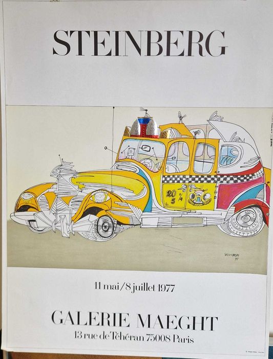 Afis  expozitie Saul Steinberg