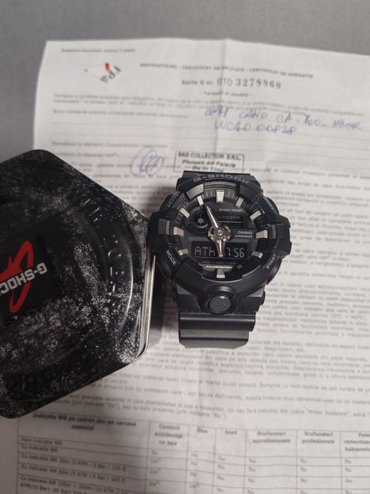 OKAZIE... GShock  GA 700 ca nou  plus un ceas   Casio GA 2100 preț 370 RON ambele