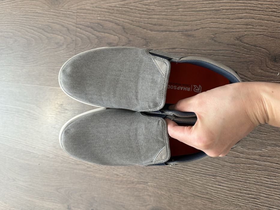 Обувь макасы 39 размер серого цвета