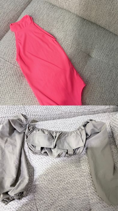 Топове, бюстиета, бодита ,блузи, потници, рокли Zara, LeGer, About you, Bershka, Nikole collection,Evis