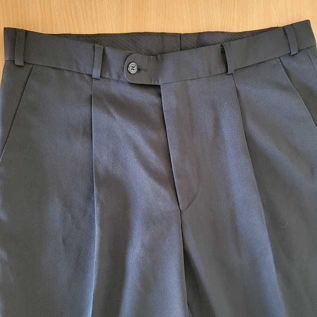 Pantaloni stofa bărbați cu manseta Henry Morell negru L