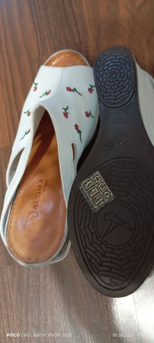 Босоножки натур.кожа.