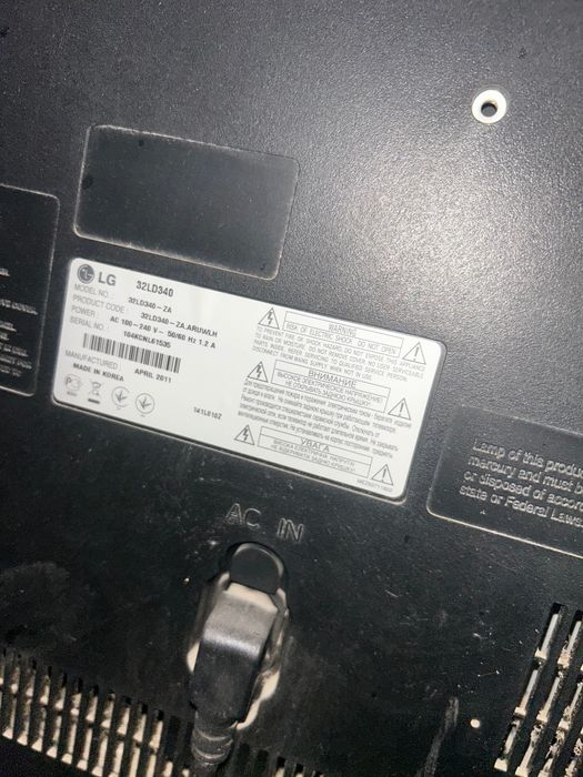 LG 32LD340 запчастга / на запчасти (экран синган)