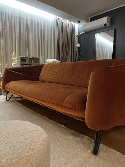 Canapea Flow (MobilaDalin) - 3 locuri, material Easy Water Clean