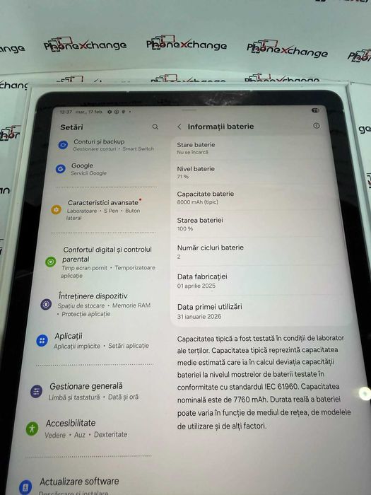 Samsung Tab S10 FE Gray 256/12GB Ca NOUA
