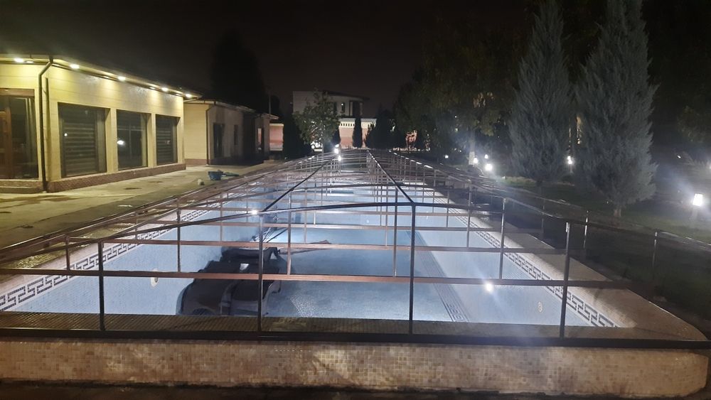 Банер ва тент установка бассейн