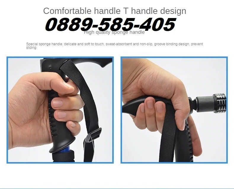 ЗДРАВА Алуминиева Туристическа щека щеки с LED фенер и компас стик